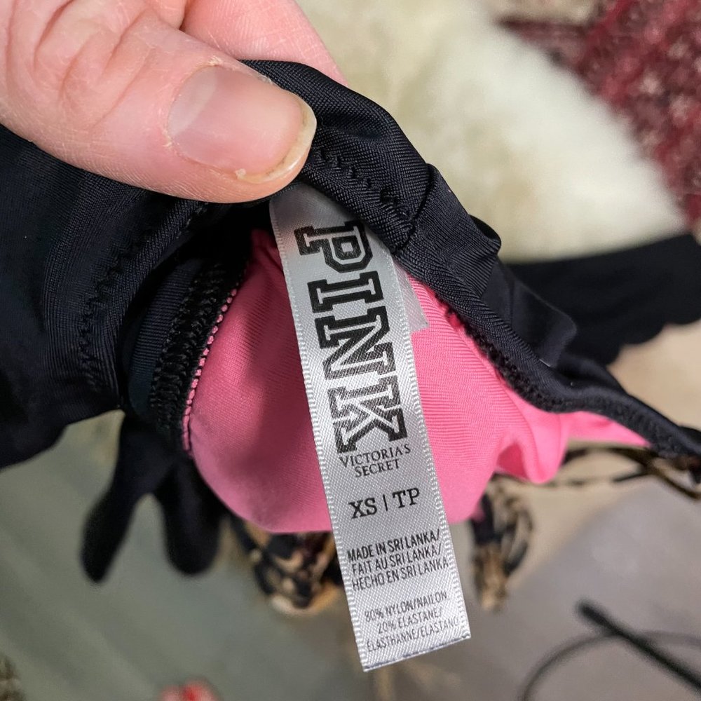 Pink Brand - Black Bikini Set Top XS Bottom Med - Picture 4 of 6